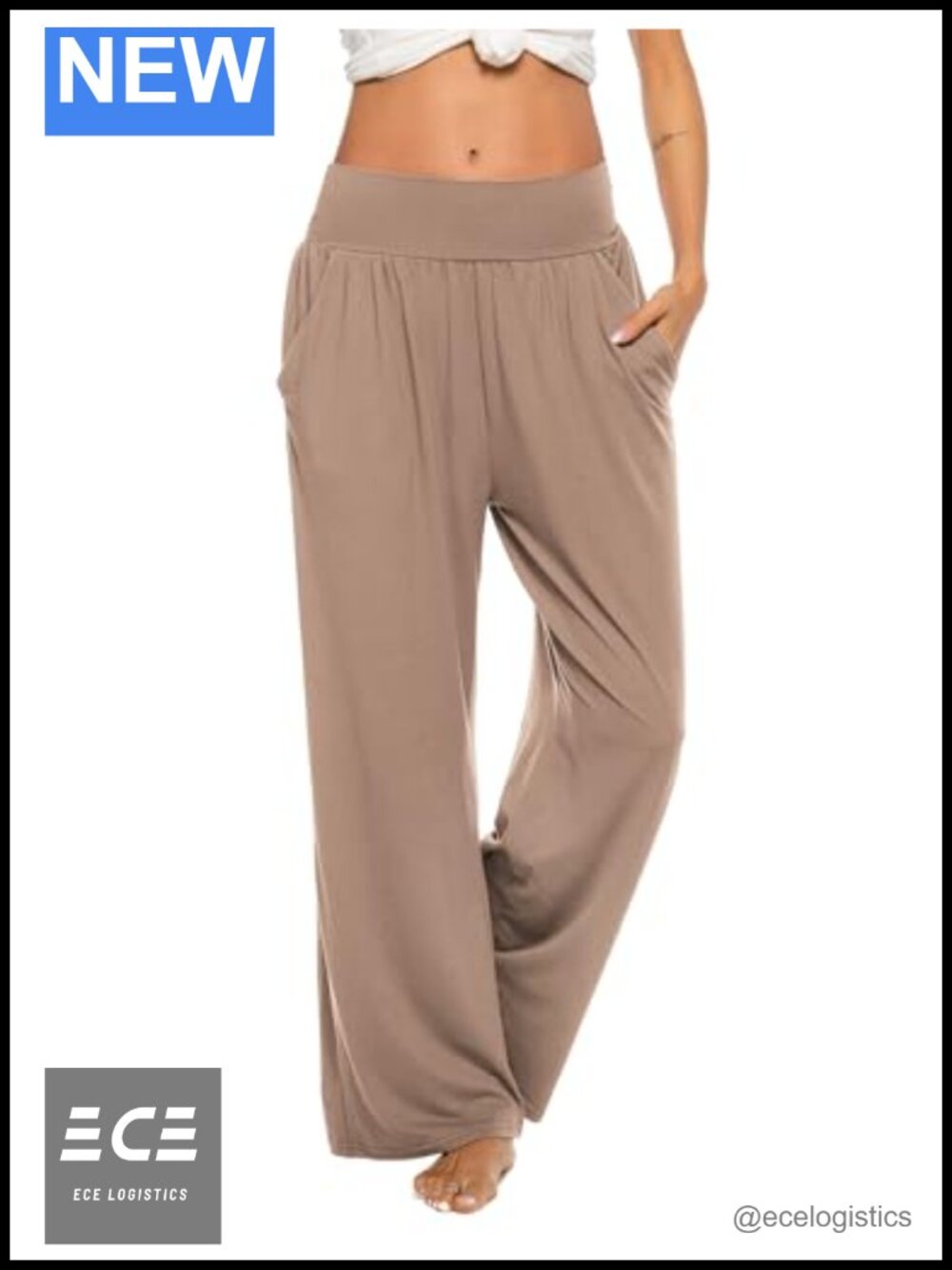Wide Leg Yoga Sweatpants Loose Casual Lounge Joggers with Pockets Women's